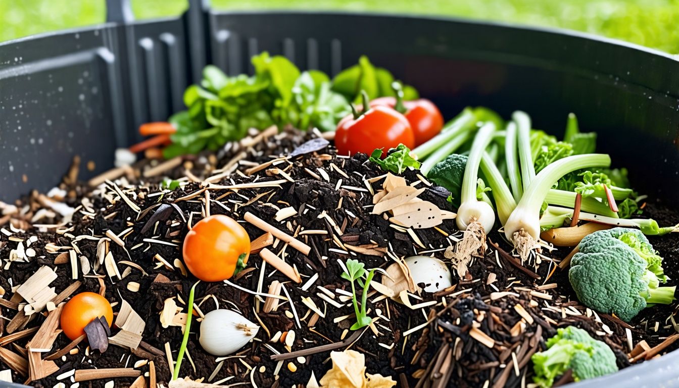 A thriving compost bin with no signs of issues in natural setting. A thriving compost bin with no signs of issues in natural setting.